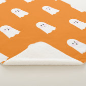 ハロウィーンかわいい小幽霊少年 シェルパブランケット (3/4)