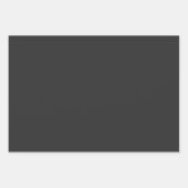 ハロウィーンかわいい幽霊たちブラック&オレンジラッピングパ ラッピングペーパーシート (正面2)