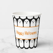 ハロウィーンかわいい幽霊たち 紙コップ (裏面)