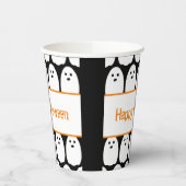 ハロウィーンかわいい幽霊たち 紙コップ (左)