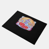 ハロウィーンかわいい幽霊カボチャクラシック猫Tシャツ ドアマット (アングル)