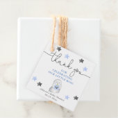 ハロウィーンかわいい幽霊ブルー白い男の子の赤ちゃんシャワー フェイバータグ (インサイチュ)