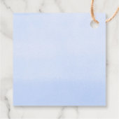 ハロウィーンかわいい幽霊ブルー白い男の子の赤ちゃんシャワー フェイバータグ (裏面)