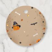 ハロウィーンかわいい幽霊ベビーシャワー フェイバータグ (裏面)