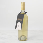 ハロウィーンかわいい幽霊ボトルTa ボトルネックタグ (アングル)