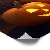 ハロウィーンかわいい幽霊ポスター ポスター (角)