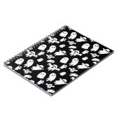 ハロウィーンかわいい幽霊柄 ノートブック (左側)