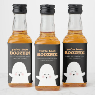 ハロウィーンかわいい幽霊Liquor Bot リキュールボトルラベル
