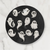 ハロウィーンかわいい怖い幽霊パーティー フェイバータグ (裏面)