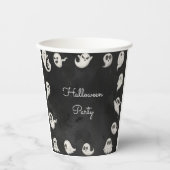 ハロウィーンかわいい怖い幽霊パーティー 紙コップ (正面)