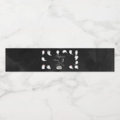 ハロウィーンかわいい怖い幽霊女の子の誕生日パーティー ペットボトルラベル (シングルラベル)