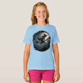 ハロウィーンかわいい怖い魔女 Tシャツ (正面フル)