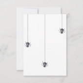 ハロウィーンかわいい感謝してい幽霊あなた赤ちゃんシャワー サンキューカード (裏面)