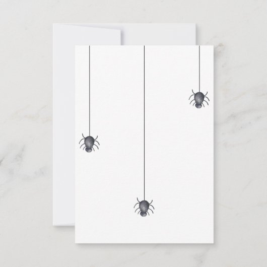 ハロウィーンかわいい感謝してい幽霊あなた赤ちゃんシャワー サンキューカード (裏面)