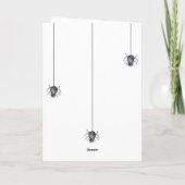 ハロウィーンかわいい感謝してい幽霊あなた赤ちゃんシャワー サンキューカード (裏面)