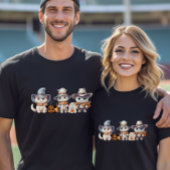 ハロウィーンかわいい猫幽霊かぼちゃ不気味秋 Tシャツ