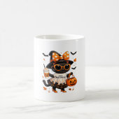 ハロウィーンかわいい猫 – カボチャと魔猫 コーヒーマグカップ (中央)