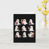 ハロウィーンかわいい読幽霊もっと本不気味Boo Te カード (黄色い花)