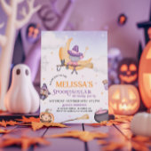 ハロウィーンかわいい魔女の誕生日パーティスポオクタキュラー 招待状