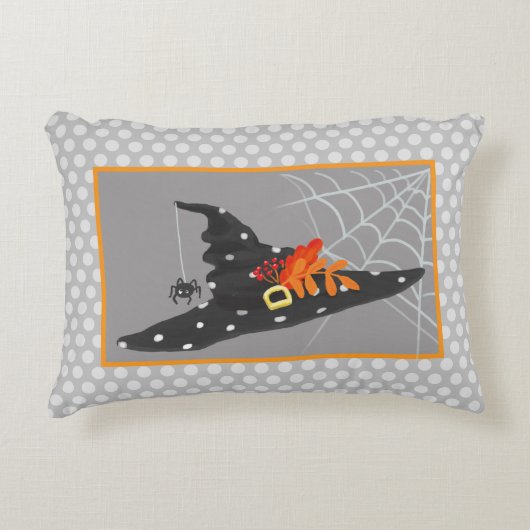 ハロウィーンかわいい魔女ハット アクセントクッション (正面)