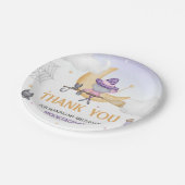 ハロウィーンかわいい魔女バースデーパーティー ペーパープレート (アングル)