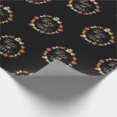 ハロウィーンかわいい黒板をテーマにしたコーディネート ラッピングペーパー (角)