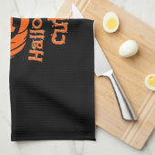 ハロウィーンかわいこちゃんスロスエッセンシャルTシャツ キッチンタオル (四つ折り)