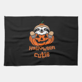 ハロウィーンかわいこちゃんスロスエッセンシャルTシャツ キッチンタオル (横)