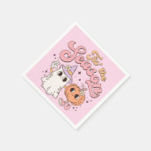 ハロウィーンがシーズン スタンダードカクテルナプキン (角)