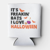 ハロウィーンが大好きなこうもりが楽しいおもしろい不気味 缶クーラー (正面)
