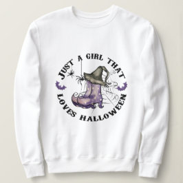 ハロウィーンが大好きな女の子だ スウェットシャツ