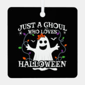 ハロウィーンが大好きな女の子 メタルオーナメント (裏面)