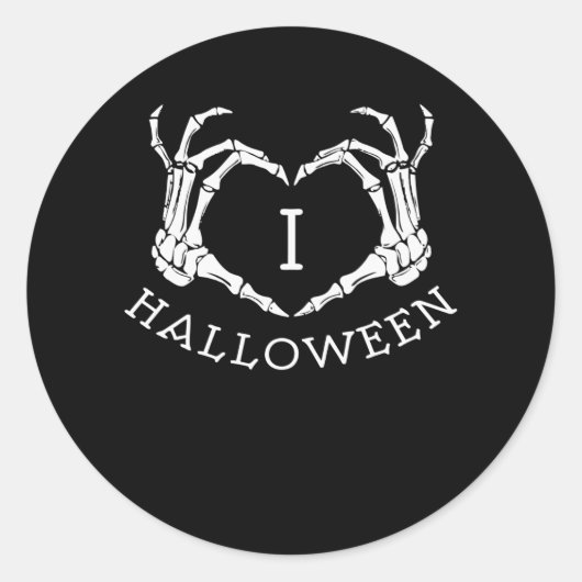ハロウィーンが大好き ラウンドシール (正面)