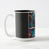 ハロウィーンが集まる ツートーンマグカップ (左)