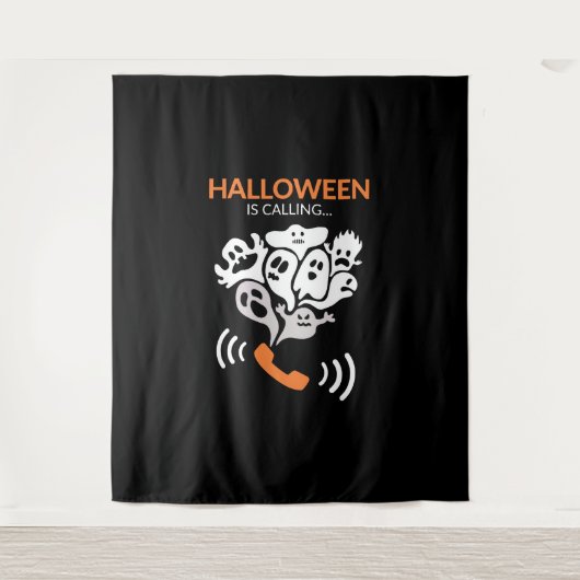 ハロウィーンが面白いハロウィンブー幽霊を呼び出す タペストリー (正面)