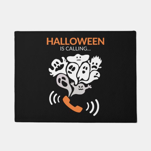 ハロウィーンが面白いハロウィンブー幽霊を呼び出す ドアマット (正面)