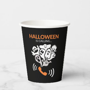 ハロウィーンが面白いハロウィンブー幽霊を呼び出す 紙コップ