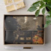 ハロウィーンこうもりとスケルトンデコパージュ 薄葉紙 (ギフト)