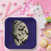 ハロウィーンこうもりと忘れられない月 ペーパープレート (パーティー)