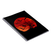 ハロウィーンこうもりと木 ノートブック (右側)