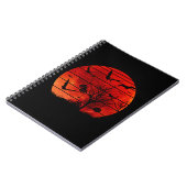 ハロウィーンこうもりと木 ノートブック (左側)