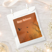 ハロウィーンこうもりと木 フェイバーバッグ (クリップ留めされた状態)