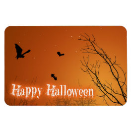 ハロウィーンこうもりと木 マグネット