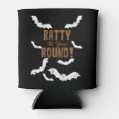 ハロウィーンこうもりの衣装 缶クーラー (正面)