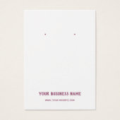 ハロウィーンこうもりウィッチ帽子イヤリングディスプレイカード (正面)