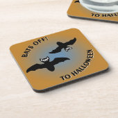 ハロウィーンこうもりオレンジブルー コースター (左側)