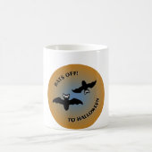 ハロウィーンこうもりオレンジブルー コーヒーマグカップ (中央)