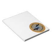 ハロウィーンこうもりオレンジブルー ノートパッド (アングル)