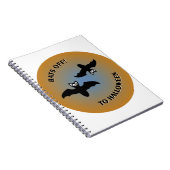 ハロウィーンこうもりオレンジブルー ノートブック (右側)