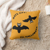 ハロウィーンこうもりオレンジ クッション (ブランケット)